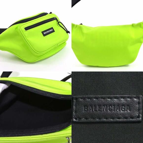 Balenciaga Pouch BELT Waist PACK EXPLORER Nylon Yellow - Picture 1 of 3